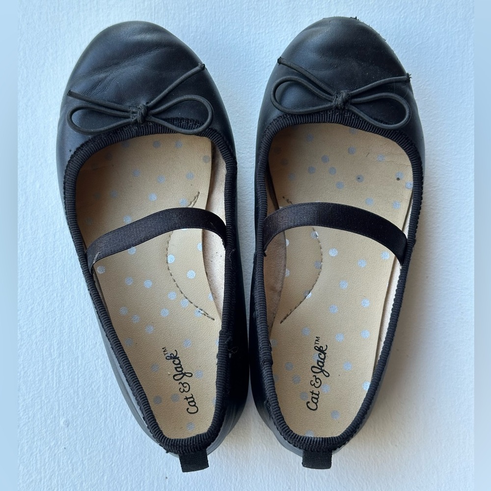 Cat & Jack Slip-On Ballet Flats Black size Toddler 10 - Picture 7 of 9